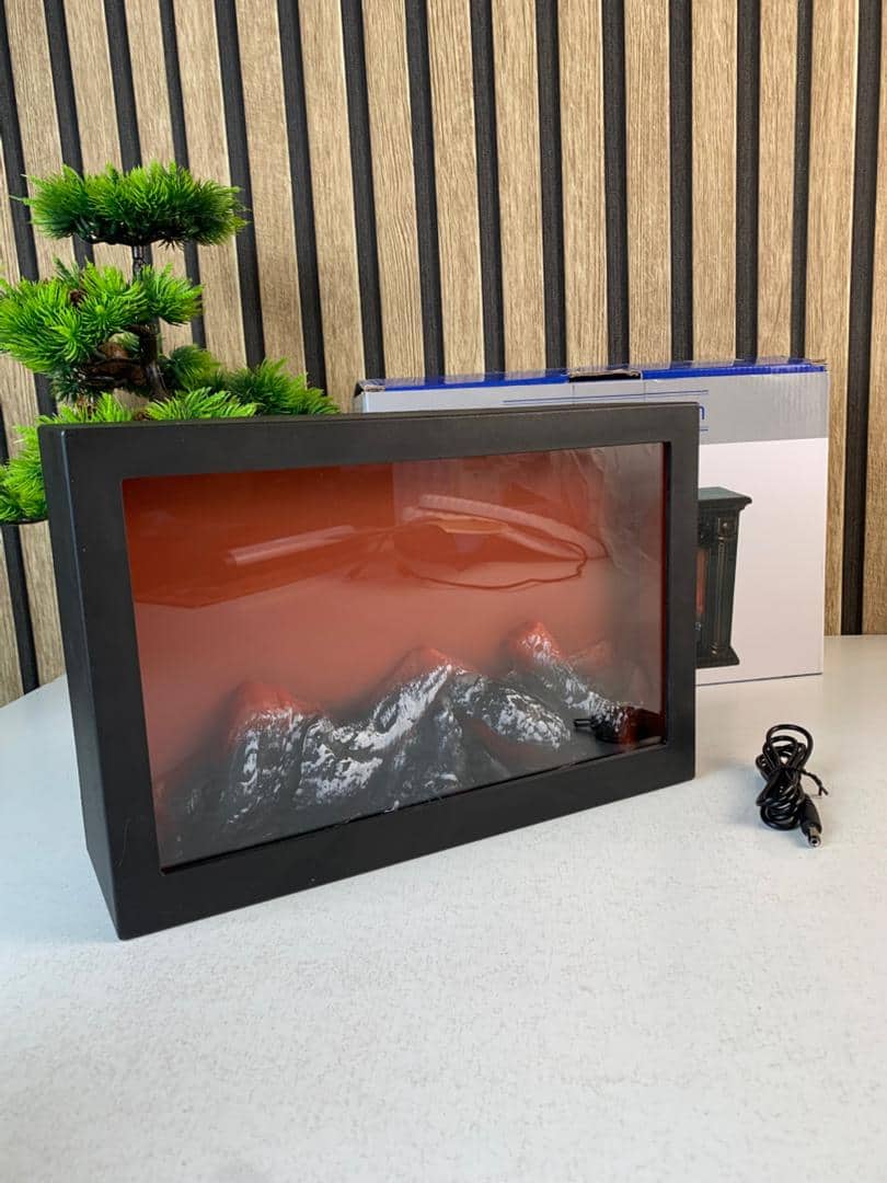 Cheminée LED décorative effet flammes forme rectangulaire V2 — معاينة 5