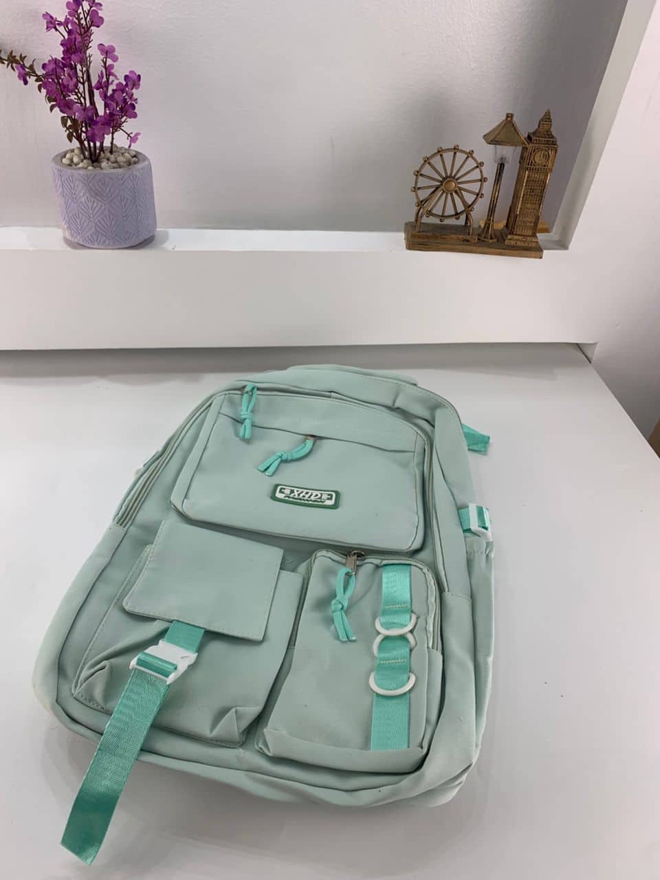 Sacs à dos d’école Style Décontracté XHD Vert- حقيبة ظهر مدرسية أخضر — معاينة 3