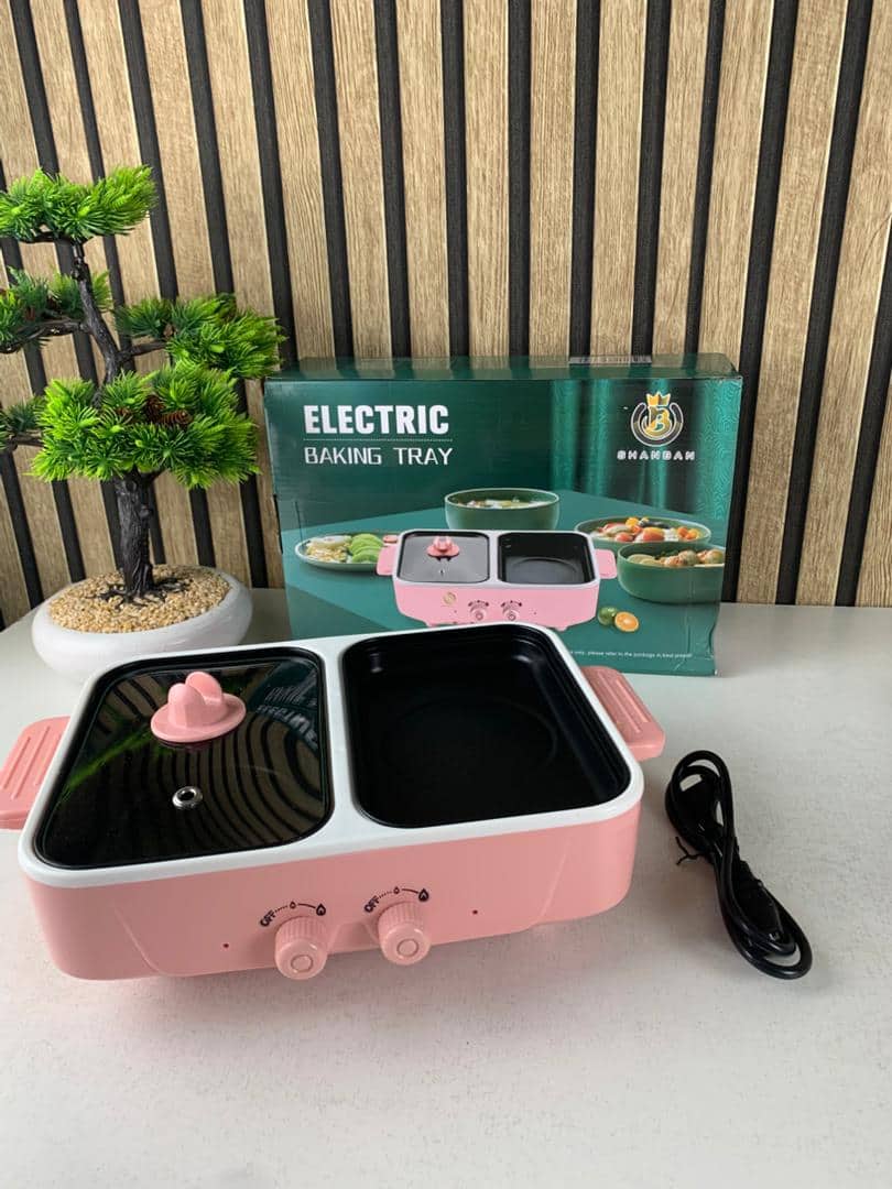 Marmite électrique avec plaque de cuisson antiadhésive double contrôle de température — معاينة 8