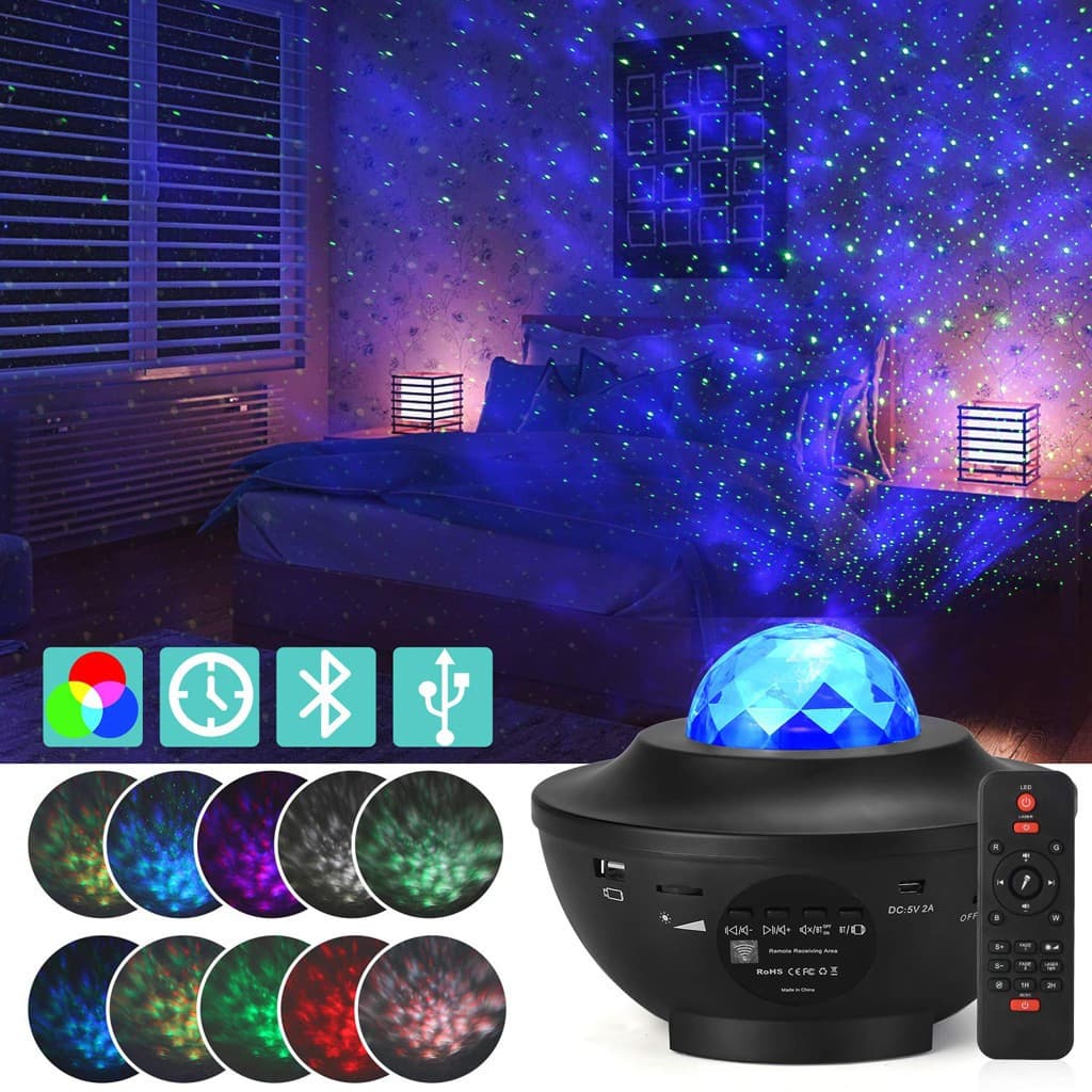 Projecteur Galaxie 3D Laser Bluetooth + haut-parleur USB - Électronique - صورة 1