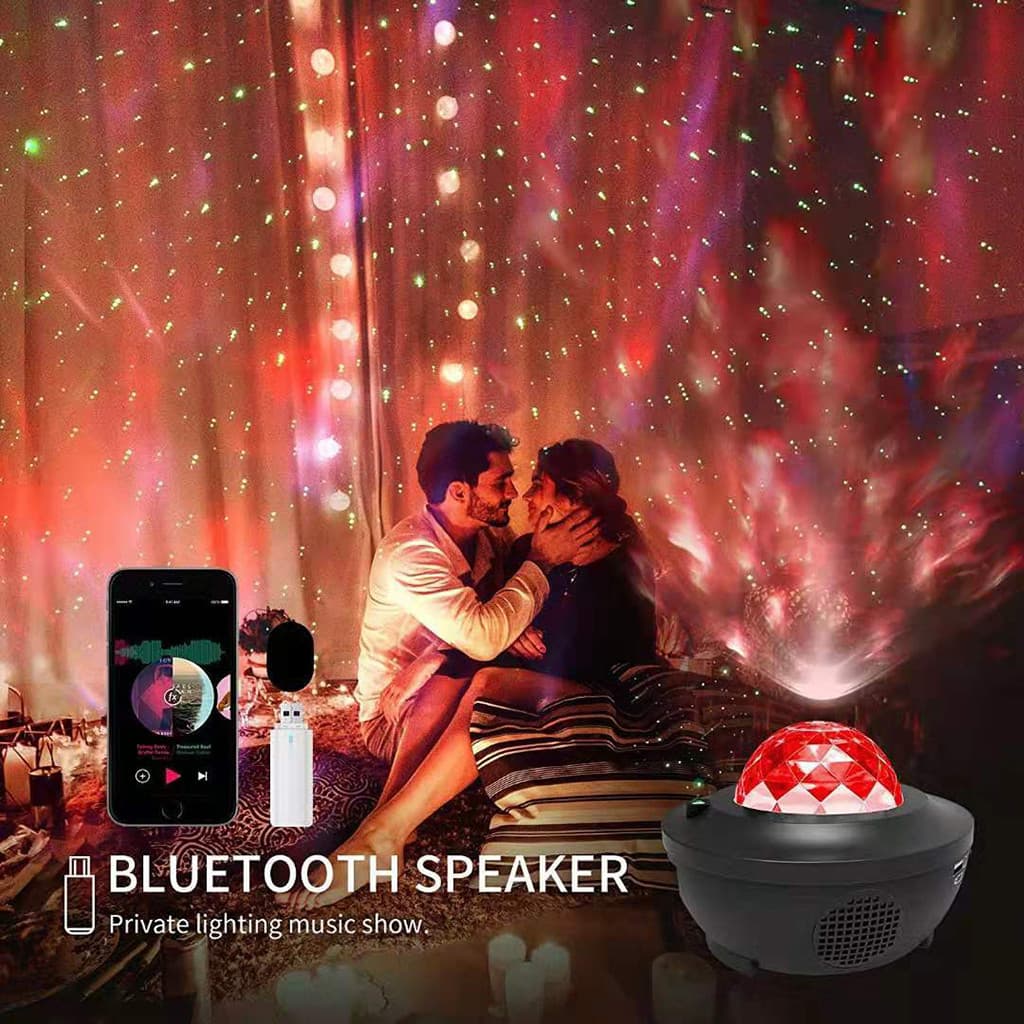Projecteur Galaxie 3D Laser Bluetooth + haut-parleur USB - Électronique - صورة 2