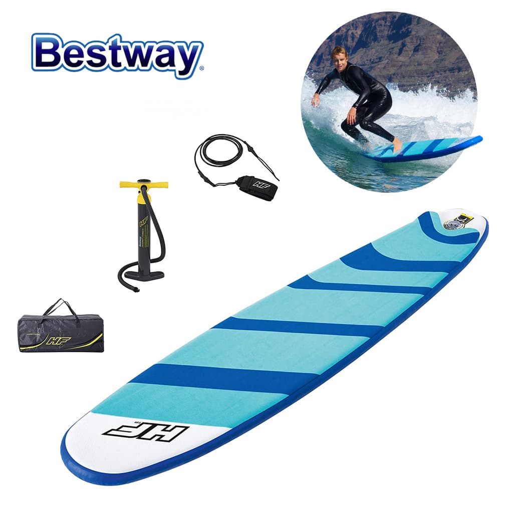 Planche De Surf Gonflable Avec Pompe À Main Hydro-Force Bestway 65336 - Camping et Randonnée - صورة 1