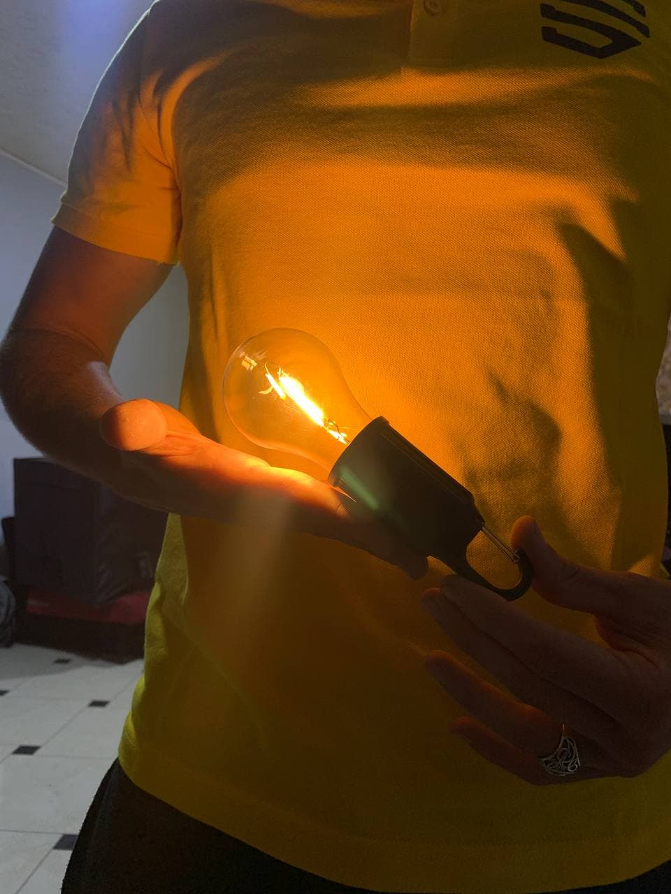 Lampe de Camping Portable étanche rechargeable 3 modes d'éclairage T01 - Camping et Randonnée - صورة حقيقية 9
