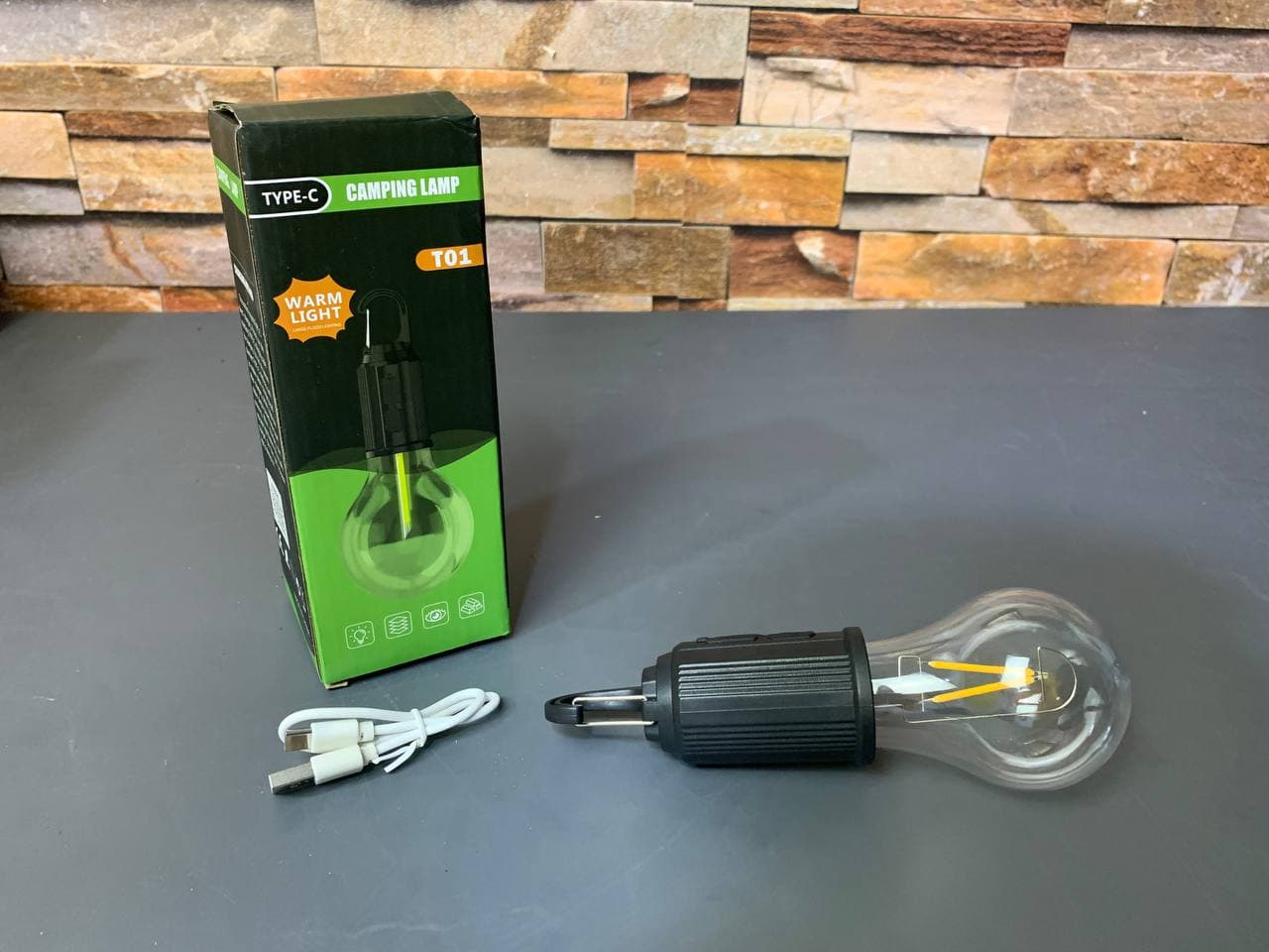 Lampe de Camping Portable étanche rechargeable 3 modes d'éclairage T01 - Camping et Randonnée - صورة حقيقية 10