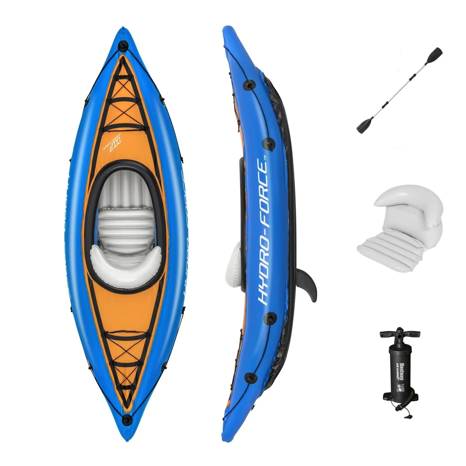 Hydro-Force Cove Champion Kayak Gonflable 275 x 81cm Bestway#65115 - Camping et Randonnée - صورة 2