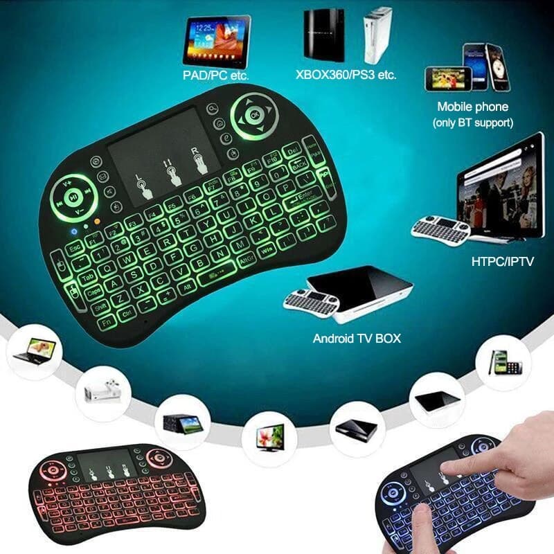Clavier et Pad sans fil Tricolor rétroéclairé USB multimédia contrôle - Électronique - صورة 2