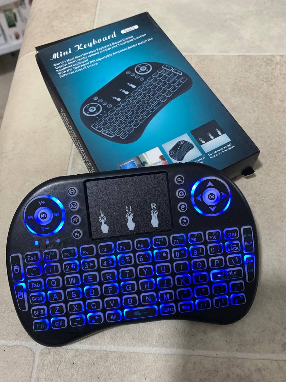 Clavier et Pad sans fil Tricolor rétroéclairé USB multimédia contrôle - Électronique - صورة 11