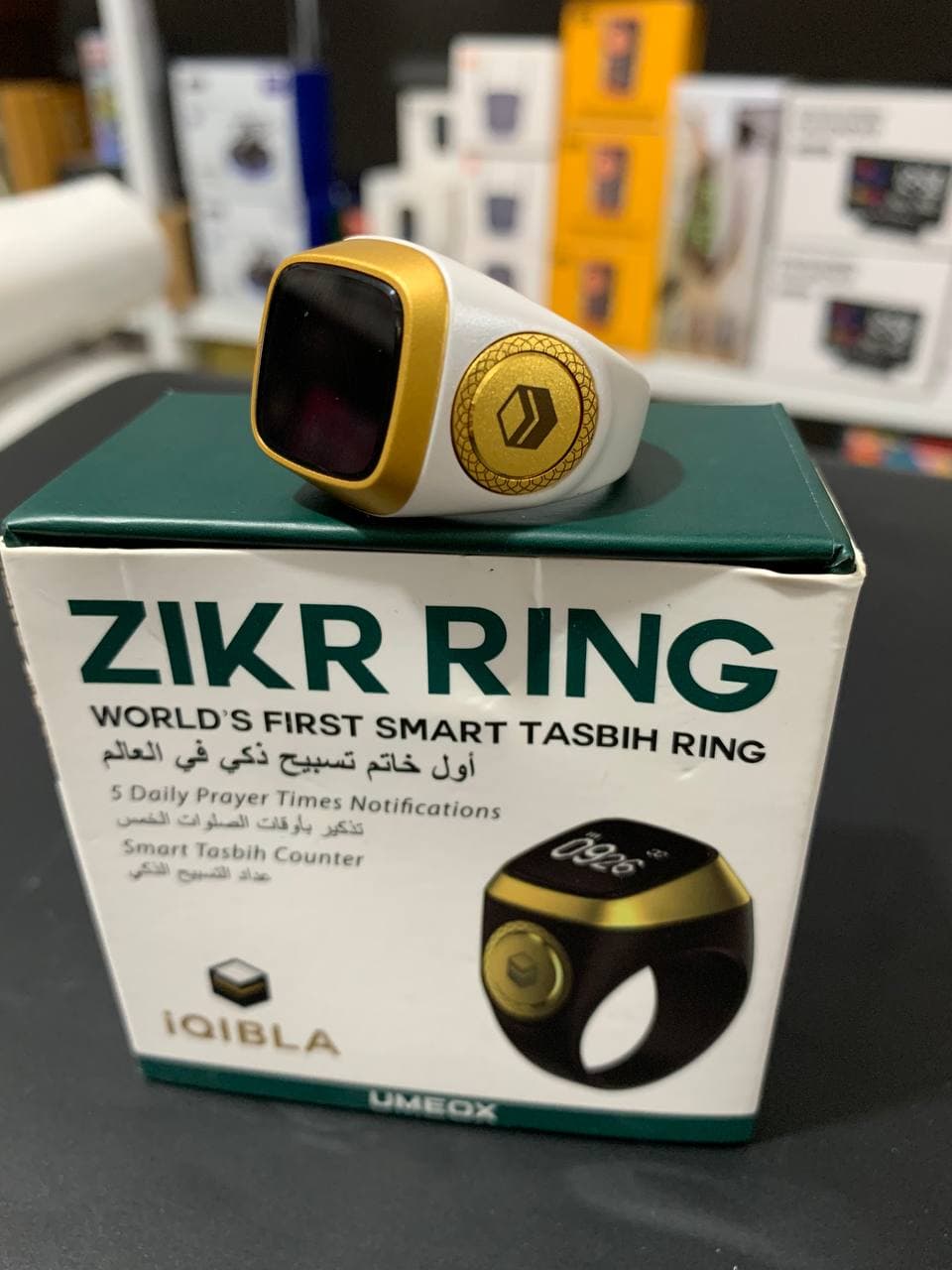 خاتم التسبيح الالكتروني الذكي IQIBLA يساعدك على التسبيح والتذكر بطريقة عملية وبسيطة -Zikr Ring Tasbih Counter - Électronique - صورة حقيقية 19