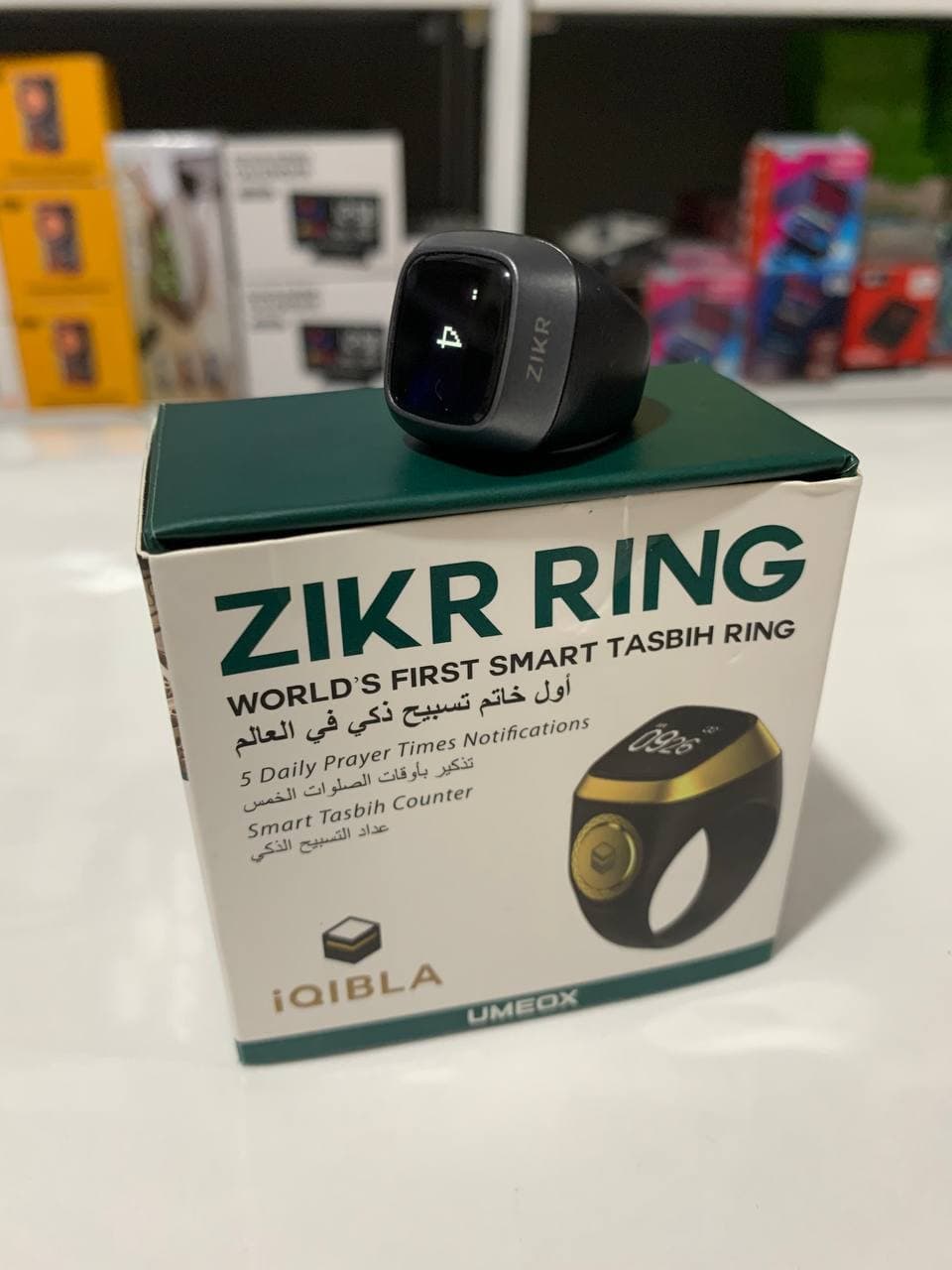 خاتم التسبيح الالكتروني الذكي IQIBLA يساعدك على التسبيح والتذكر بطريقة عملية وبسيطة -Zikr Ring Tasbih Counter - Électronique - صورة حقيقية 11