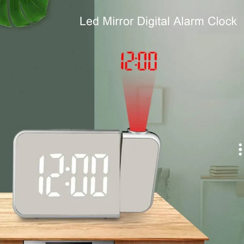 Réveil numérique intelligent avec projecteur 180° TempéRature USB , Snooze  DS-8590L - Électronique - صورة 2