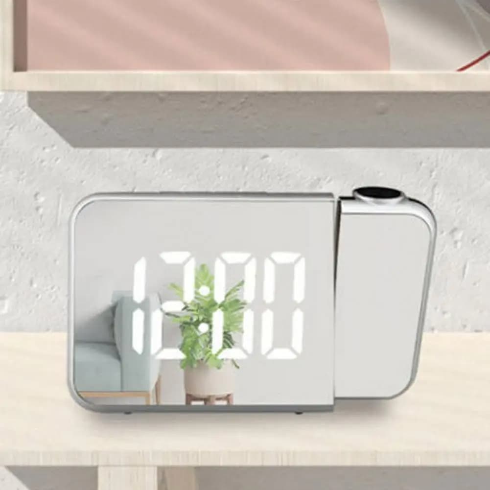 Réveil numérique intelligent avec projecteur 180° TempéRature USB , Snooze  DS-8590L - Électronique - صورة 4