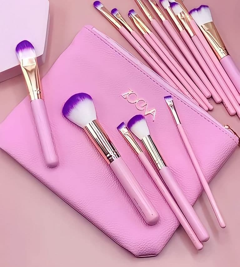 Lot de 15 Pinceaux zoeva professionnels avec trousse - Soins et Beauté - صورة 2