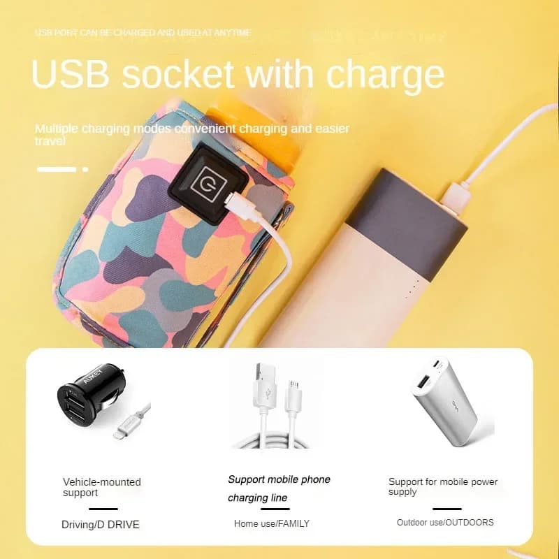 Chauffe-biberon Portable USB pour bébé  سخان زجاجات الأطفال المحمول USB - Maternité - صورة 10