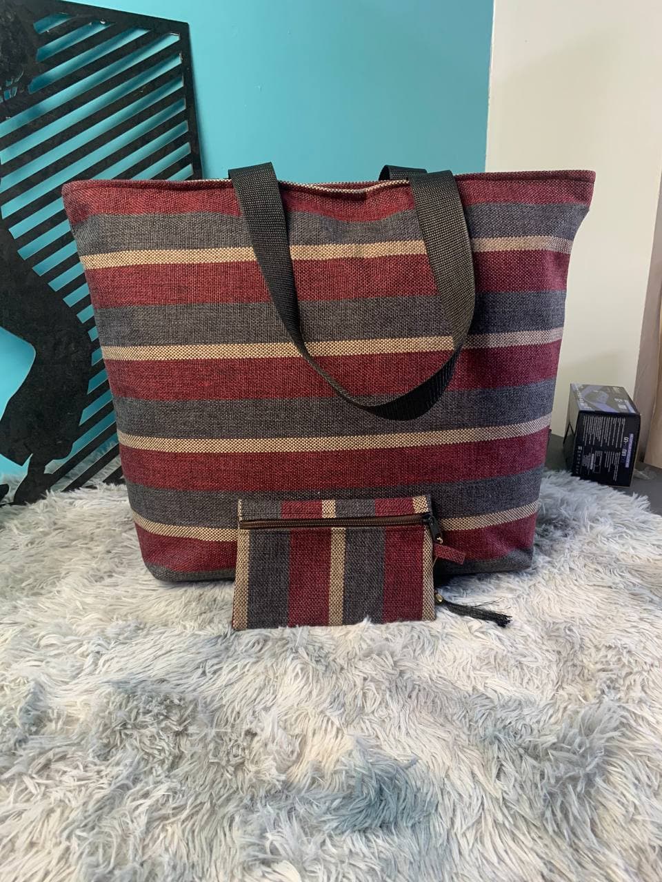 Sac à main burberry Grande capacité avec un  portefeuille pour femme - Sac à dos et Mode - صورة 11
