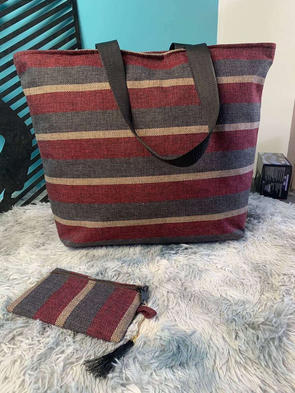 Sac à main burberry Grande capacité avec un  portefeuille pour femme - Sac à dos et Mode - صورة 12