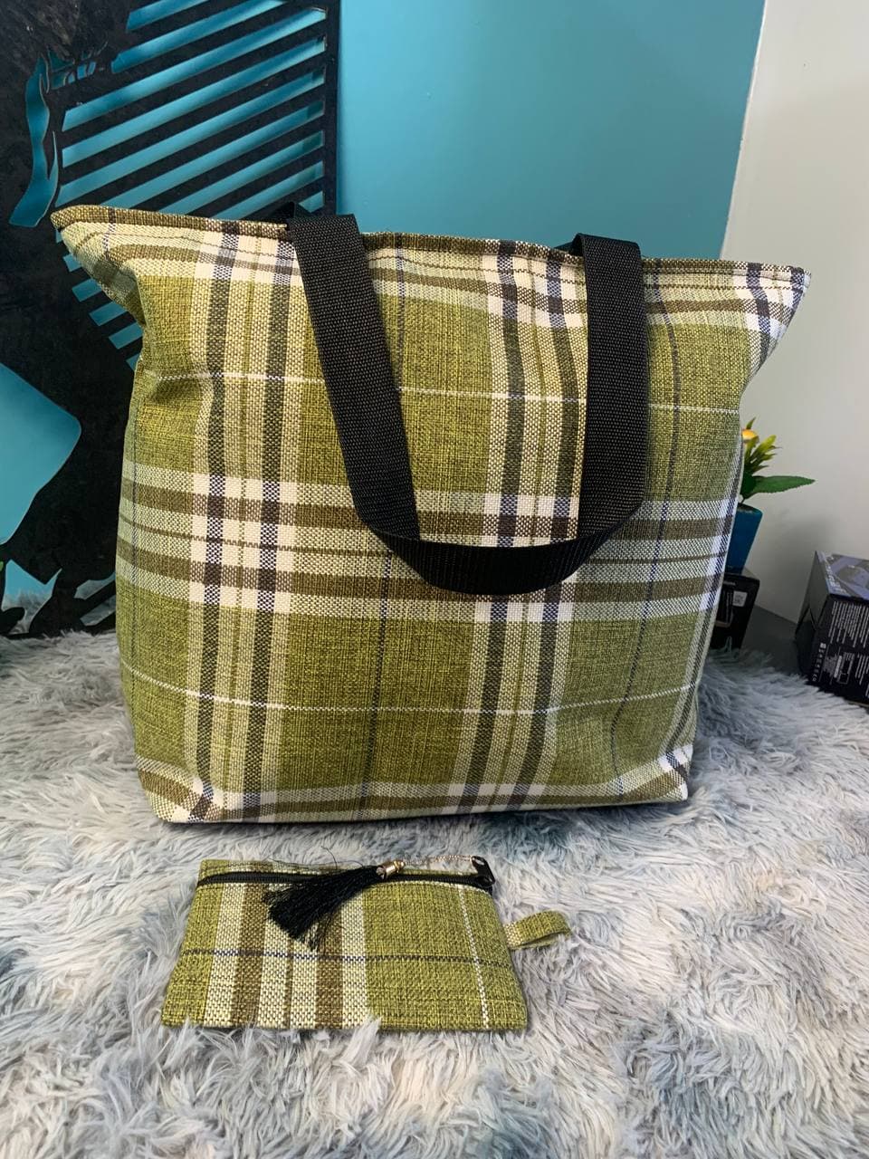 Sac à main burberry Grande capacité avec un  portefeuille pour femme - Sac à dos et Mode - صورة 10