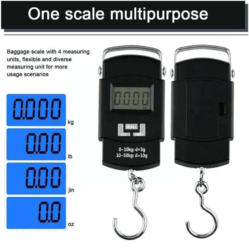 Balance à bagages numérique portable avec écran LCD 50KG/10G WH-A08 - Électronique - صورة 2