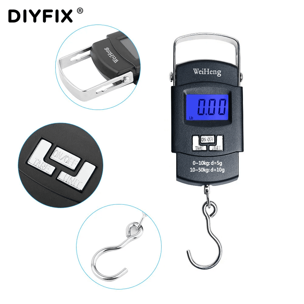 Balance à bagages numérique portable avec écran LCD 50KG/10G WH-A08 - Électronique - صورة 11
