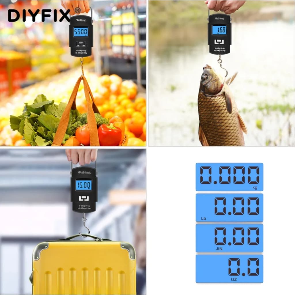 Balance à bagages numérique portable avec écran LCD 50KG/10G WH-A08 - Électronique - صورة 9