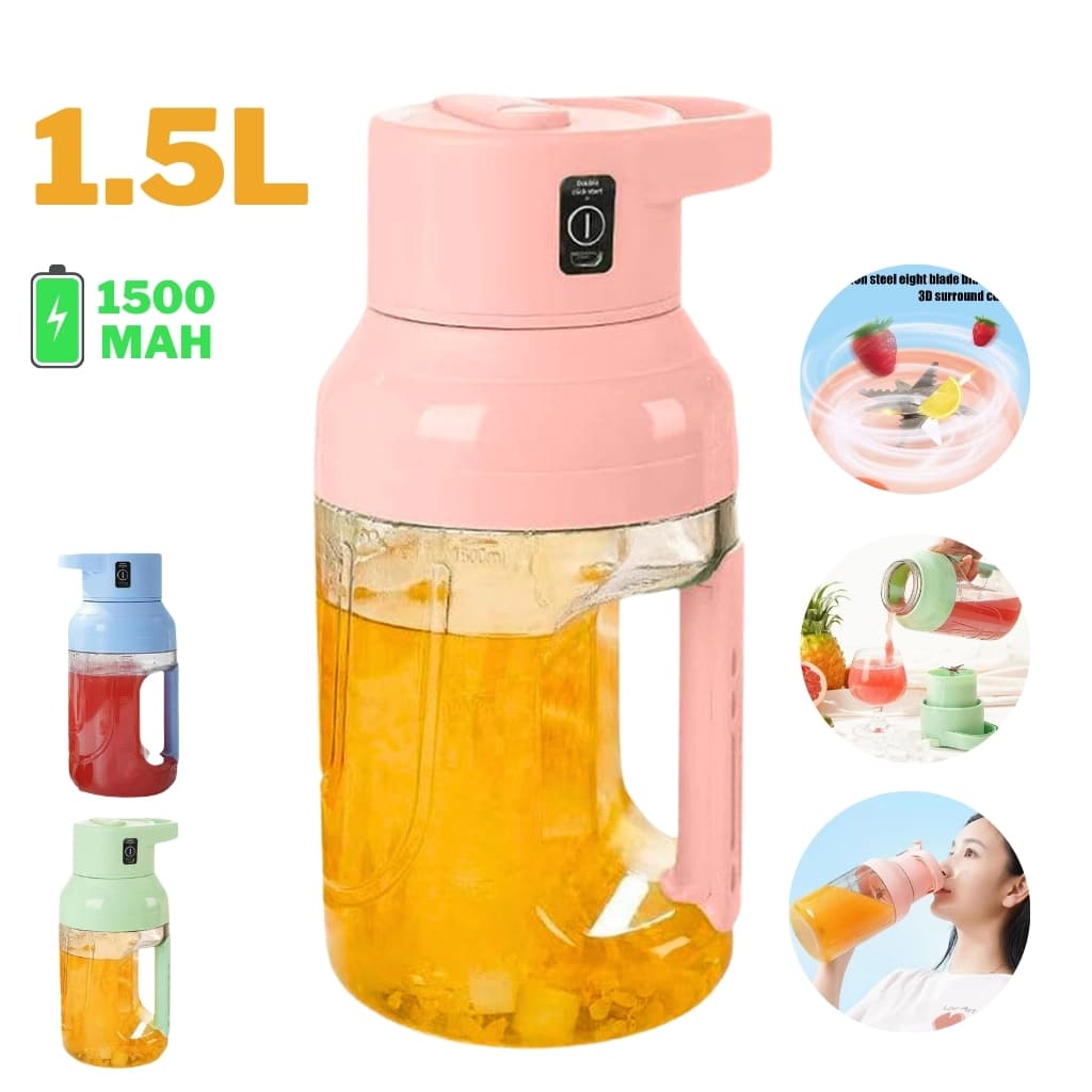 Extracteur de jus frais portatif électrique 1500ml Rechargeable - Électronique - صورة 1