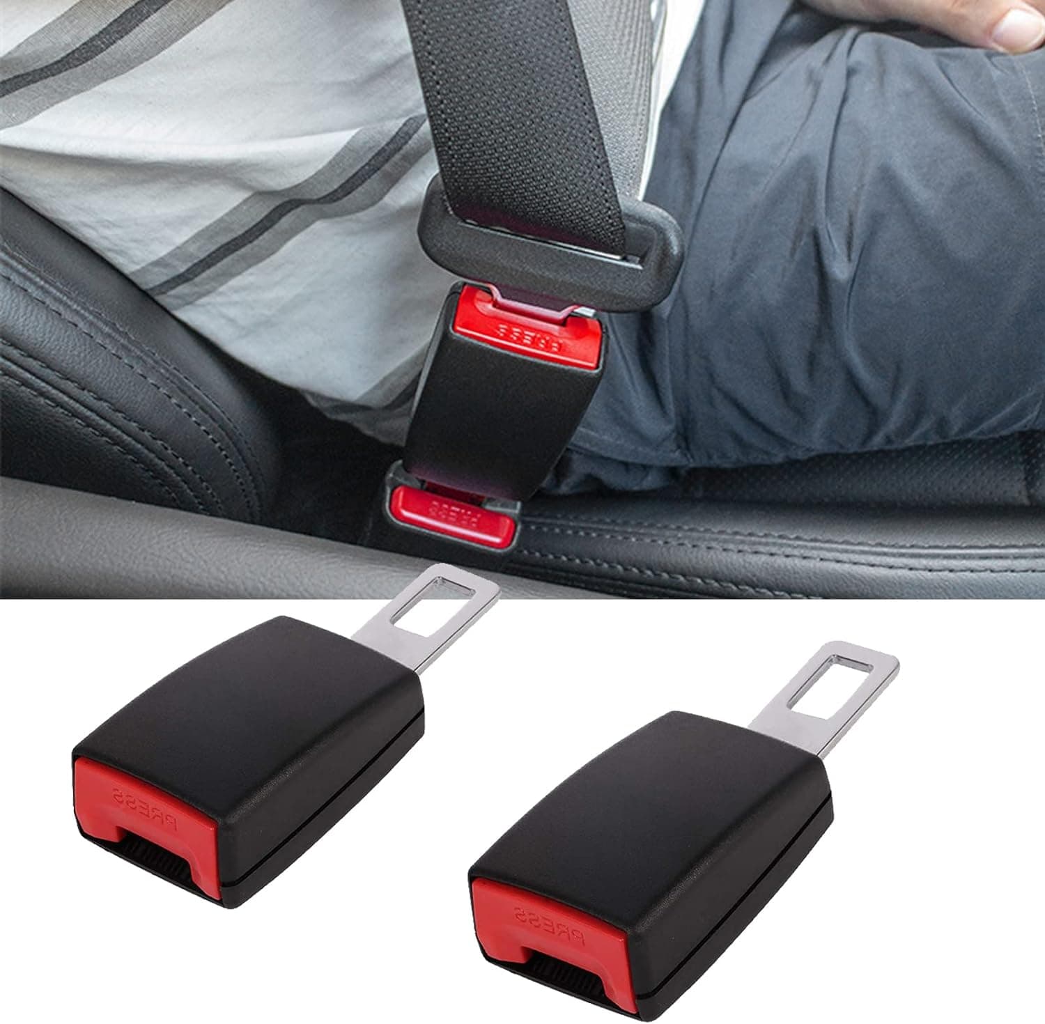 2Pcs Rallonge de ceinture de sécurité de voiture anti-Bip - Accessoires Auto/Moto - صورة 4