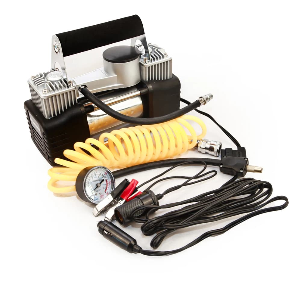 Compresseur automobile à double piston, 70 L/min, tuyau de 3 mètres, 12 V - Accessoires Auto/Moto - صورة 5