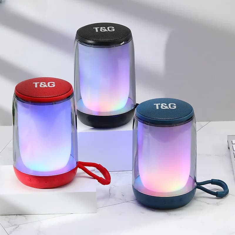 T&G Haut-parleur Bluetooth 5.3 à pulsation d'ambiance LED RGB - Électronique - صورة 2