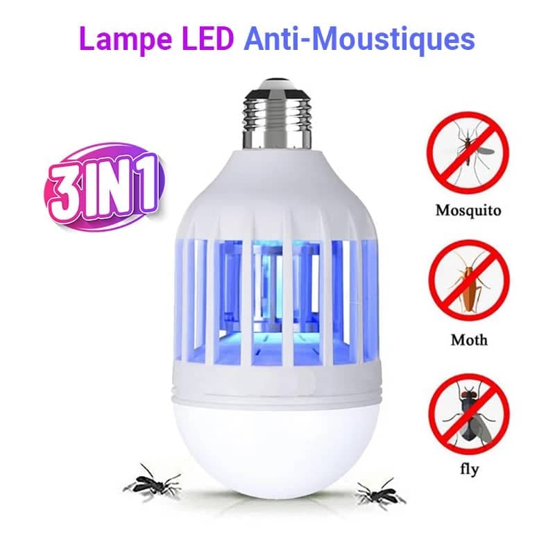 Ampoule LED Économique anti-moustiques 3 en 1 E27 AC220V - Électronique - صورة 1