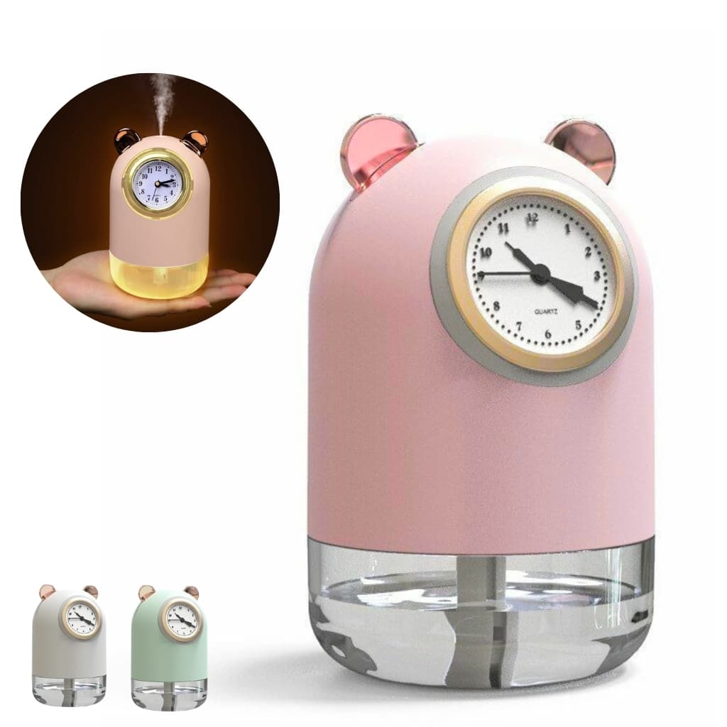 humidificateur avec horloge et Spray pour bureau 7 Couleur led 300 ML - Électronique - صورة 1