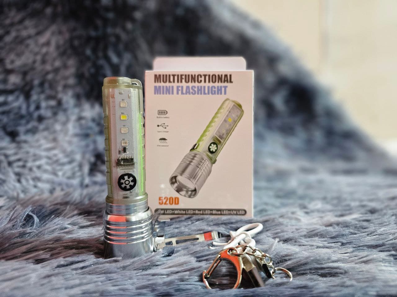 Mini lampe de poche LED multifonction super lumineuse avec aimant - Camping et Randonnée - صورة حقيقية 4