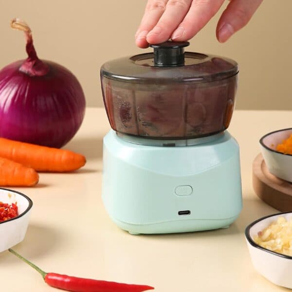 Mini Hachoir électrique Portable Rechargeable multifonction 350 ML - Cuisine - صورة 1