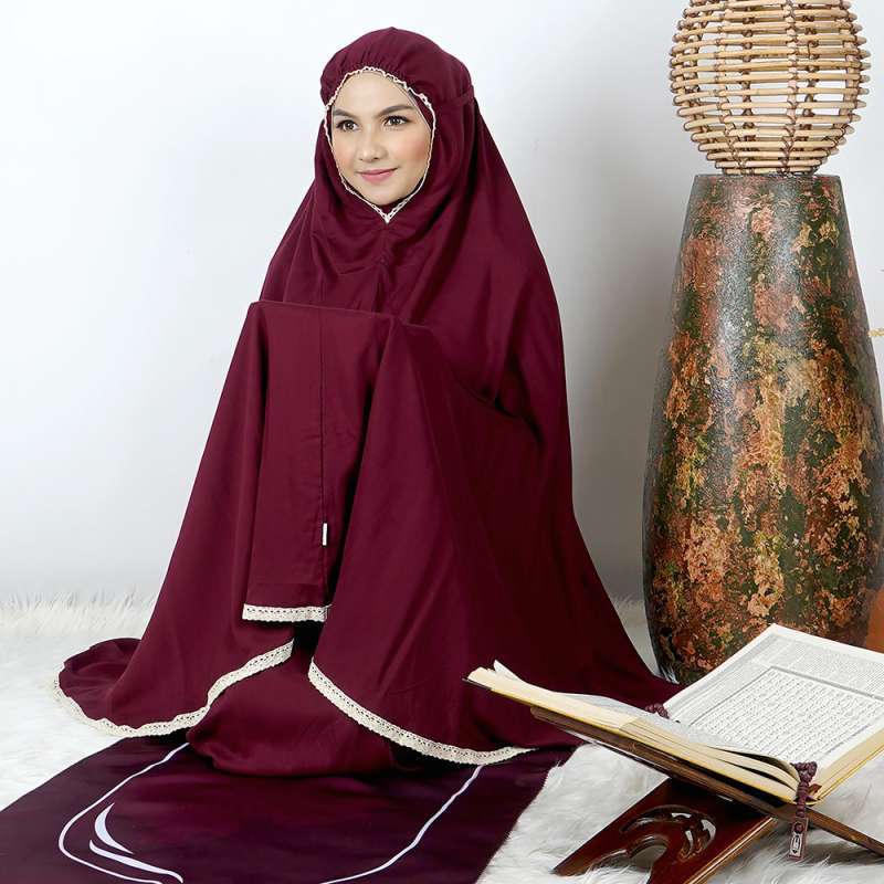PACK طقم صلاة نسائي 4 قطع برداء فضفاض وسجادة مبطنة مع غلاف للمصحف + جهاز تسبيح رقمي محمول، سبحة صلاة مع عداد رقمي - صورة 3