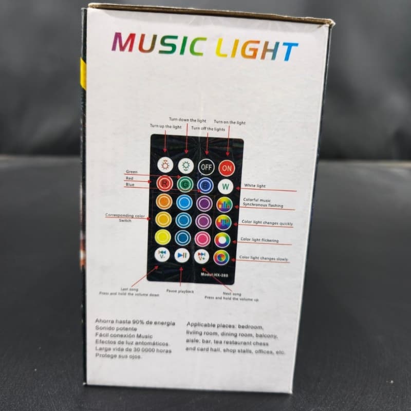 Projecteur de lumière Sonore RGB + W 4 en 1 Avec Bluetooth effet stroboscope - Électronique - صورة 4