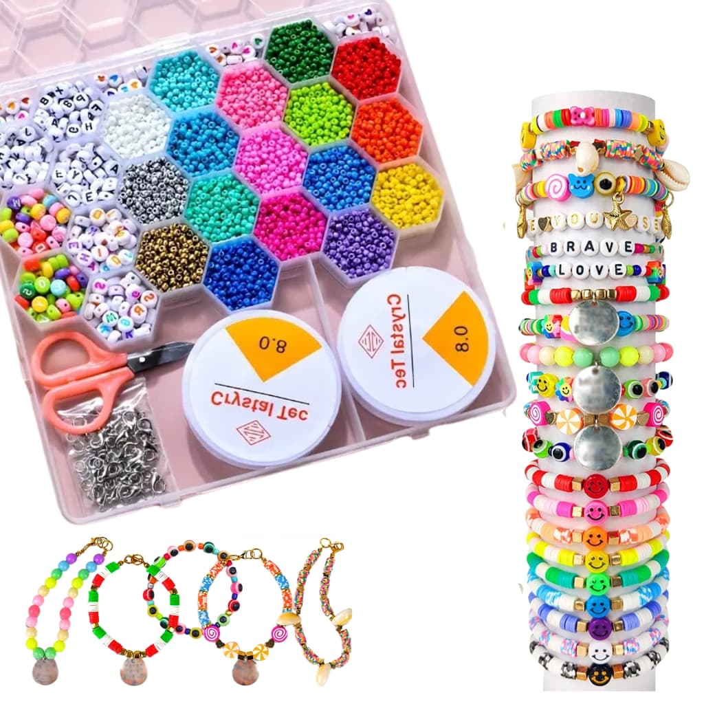 Ensemble de fabrication de bijoux Pour enfant 24 grilles en forme de ruche d'abeille - Jouet & Gaming - صورة 1