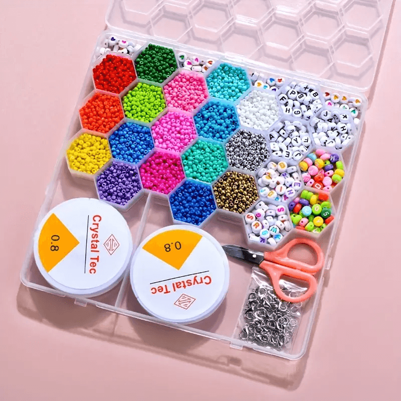 Ensemble de fabrication de bijoux Pour enfant 24 grilles en forme de ruche d'abeille - Jouet & Gaming - صورة 4