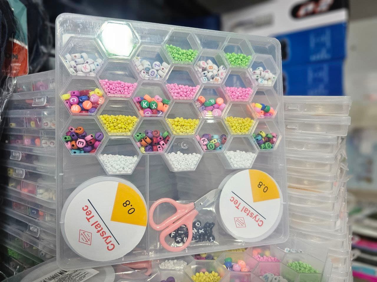 Ensemble de fabrication de bijoux Pour enfant 24 grilles en forme de ruche d'abeille - Jouet & Gaming - صورة حقيقية 6
