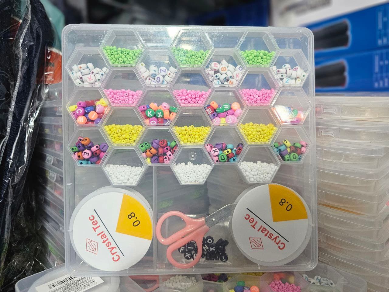 Ensemble de fabrication de bijoux Pour enfant 24 grilles en forme de ruche d'abeille - Jouet & Gaming - صورة حقيقية 7