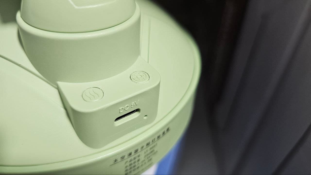 Lampe de coucher de soleil d'astronaute et humidificateur d'air sans fil, diffuseur à batterie Rechargeable1200mAh - Électronique - صورة حقيقية 5