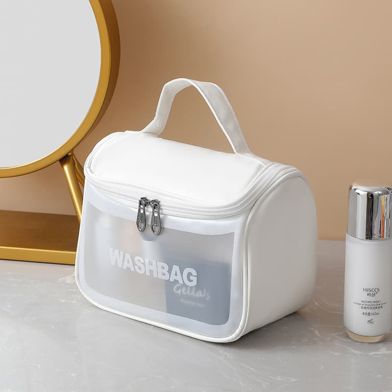 Sac cosmétique multifonctionnel pour femme Étanche Transparent - Soins et Beauté - صورة 3