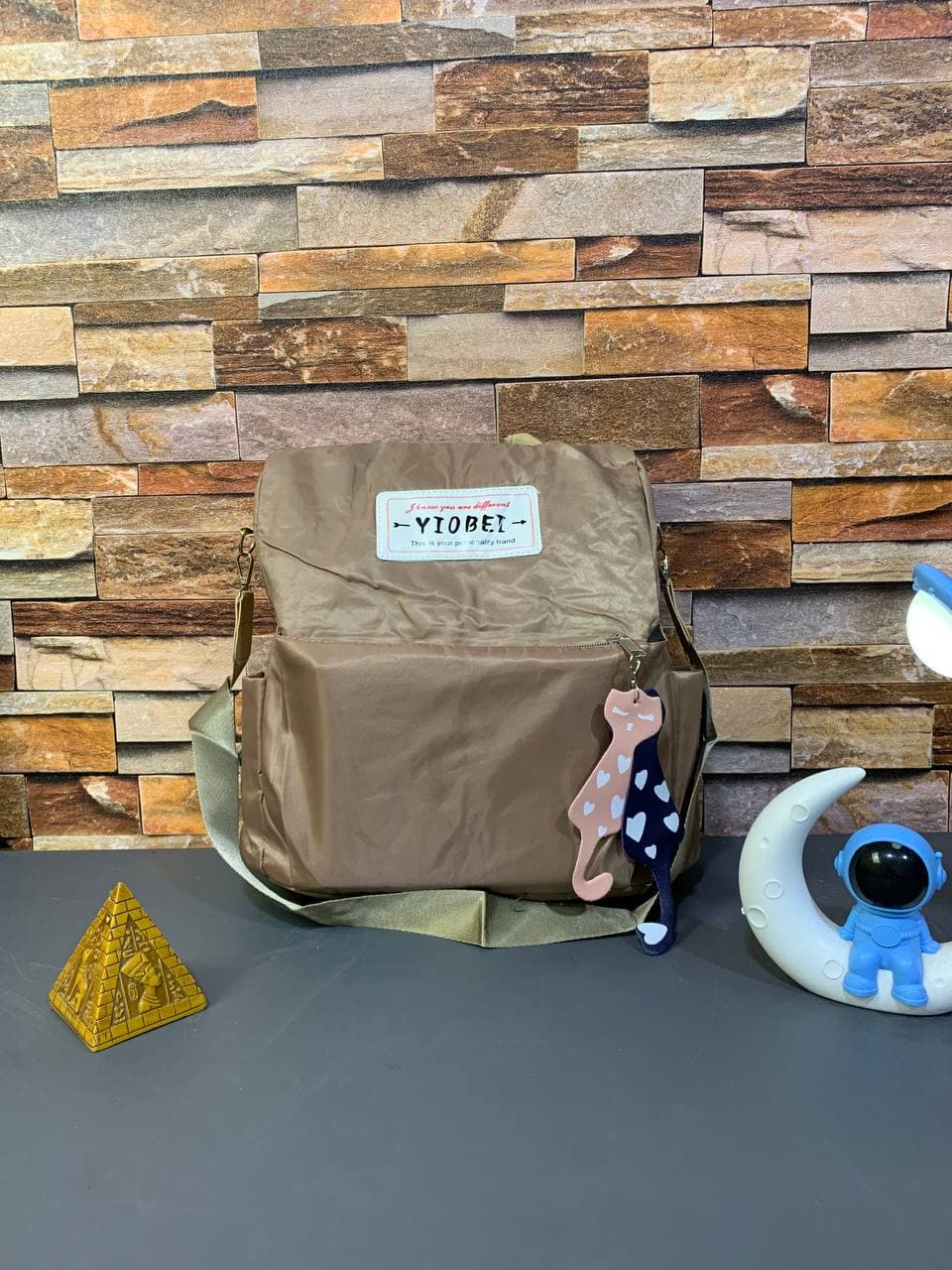Sac à dos oxford Antivol étanche Pour Femme – Biege - Sac à dos et Mode - صورة حقيقية 4