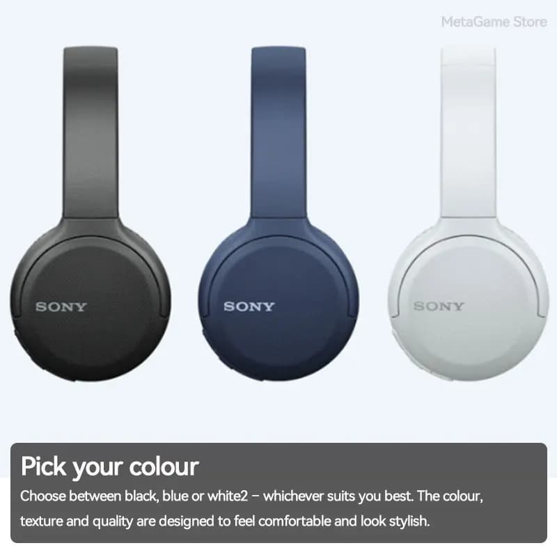 Sony Casque Bluetooth Original sans fil assistant vocal intégré, charge rapide, autonomie jusqu'à 35 heures WH-CH510 - Électronique - صورة 4
