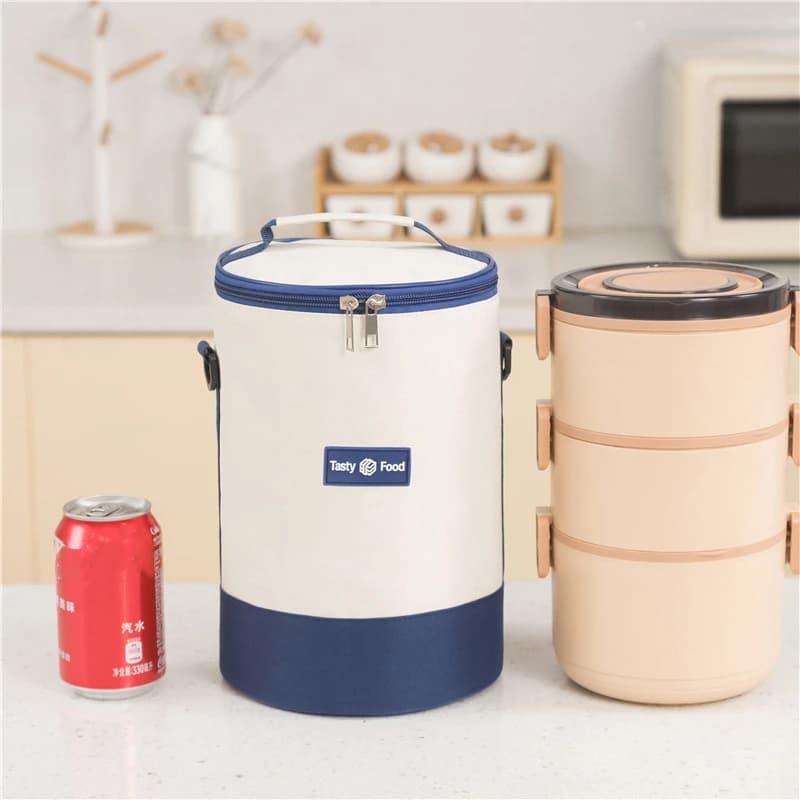 Sac à Lunch cylindrique Thermiques fourre-tout rond en aluminium - Divers - صورة 4