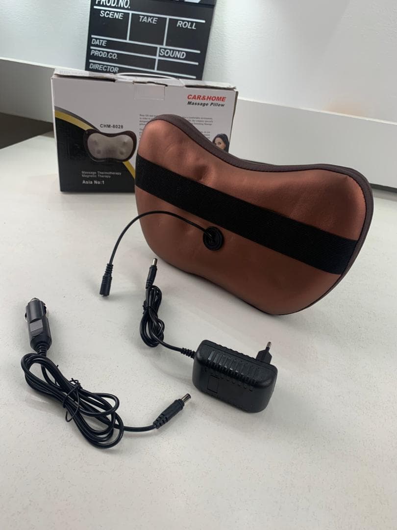 Oreiller Masseur chauffage IR, à partir du réseau 220 V et allume-cigare LuazON LMZ-046 - Électronique - صورة حقيقية 8