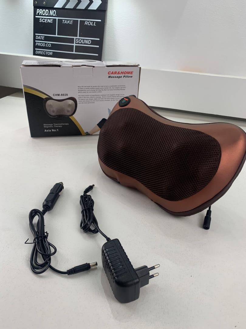 Oreiller Masseur chauffage IR, à partir du réseau 220 V et allume-cigare LuazON LMZ-046 - Électronique - صورة حقيقية 11