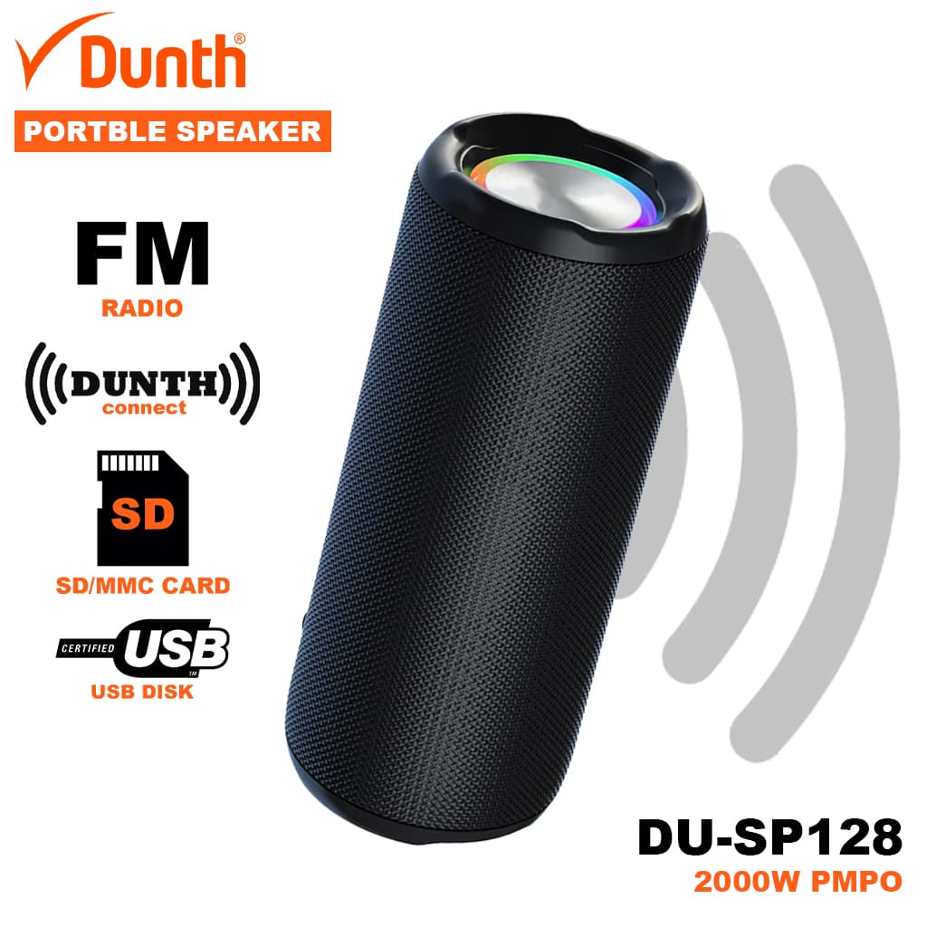 Ampli haut parleur sans fil à batterie rechargable 1200mAh, enceint bluetooth 2000W DUNTH DU-SP128 - Électronique - صورة 1