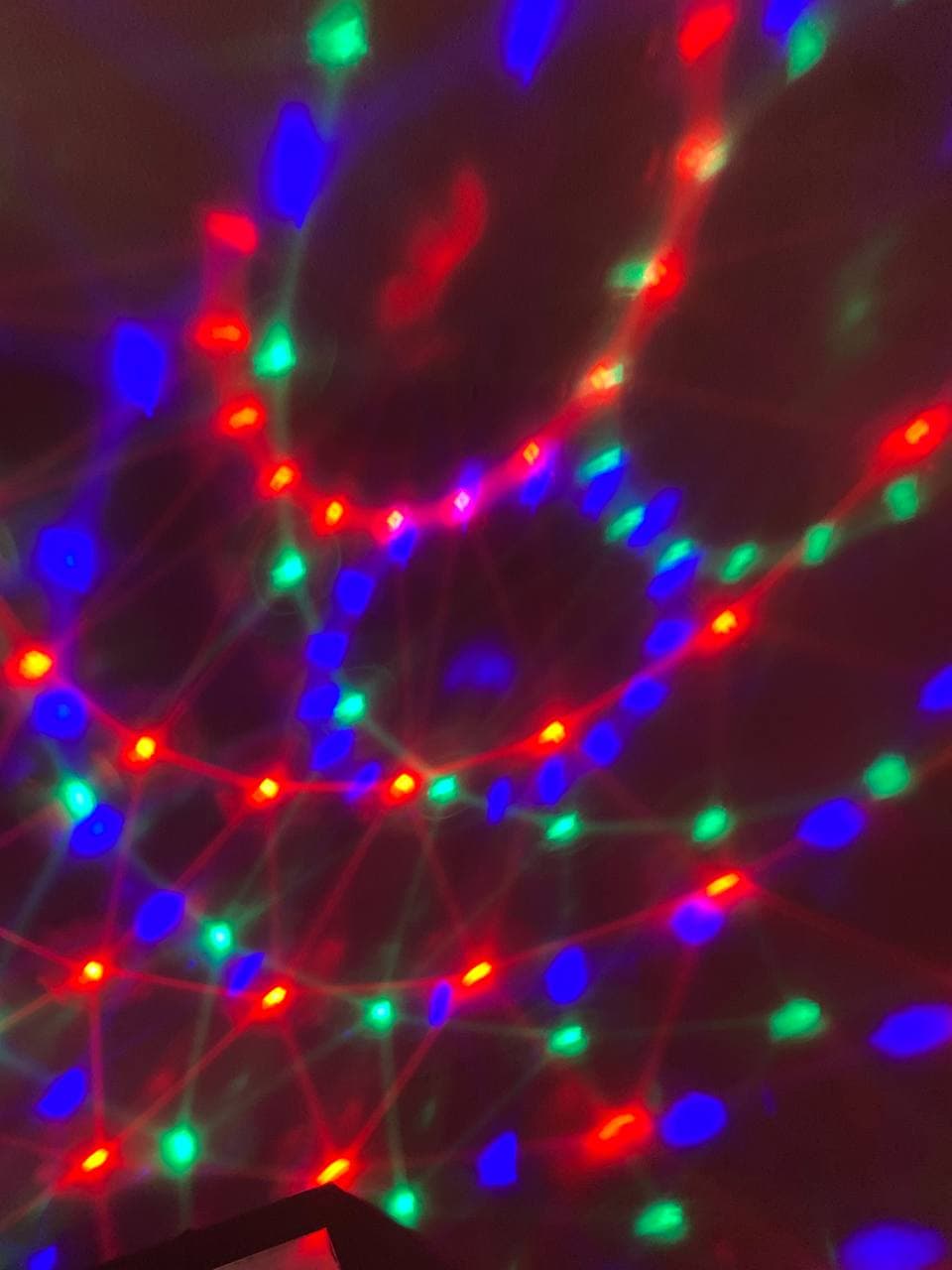 Boule magique rotative colorée RGB, lumière de scène - Décoration - صورة حقيقية 4