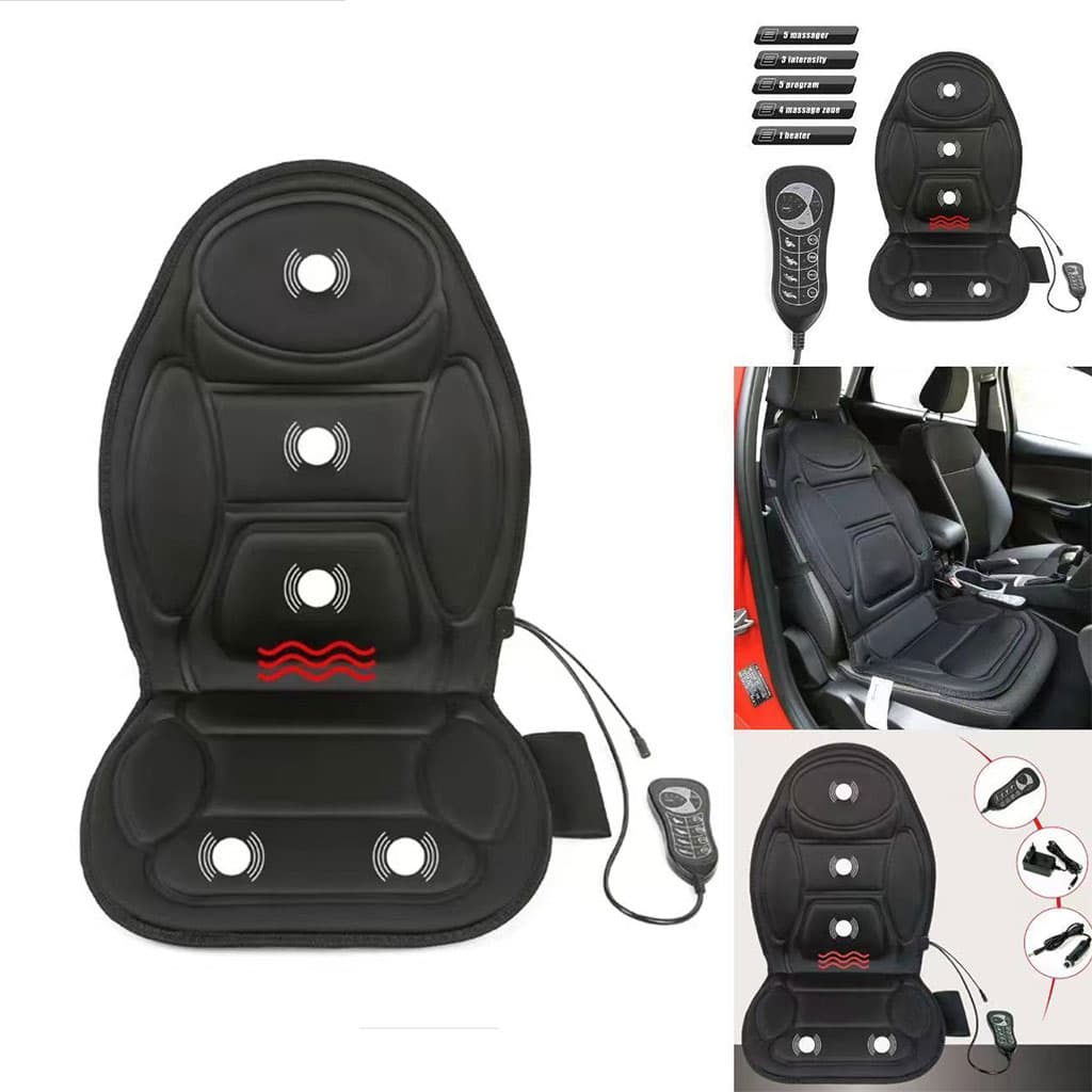Siège De Massage Auto et Maison avec 5 Modes Vibrations et Coussin Memory Foam - Accessoires Auto/Moto - صورة 1