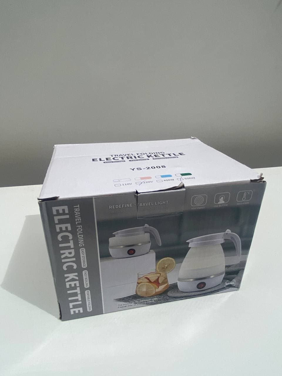 Bouilloire électrique pliable, portable et pliable de voyage – 600 ml - Maison - صورة حقيقية 7