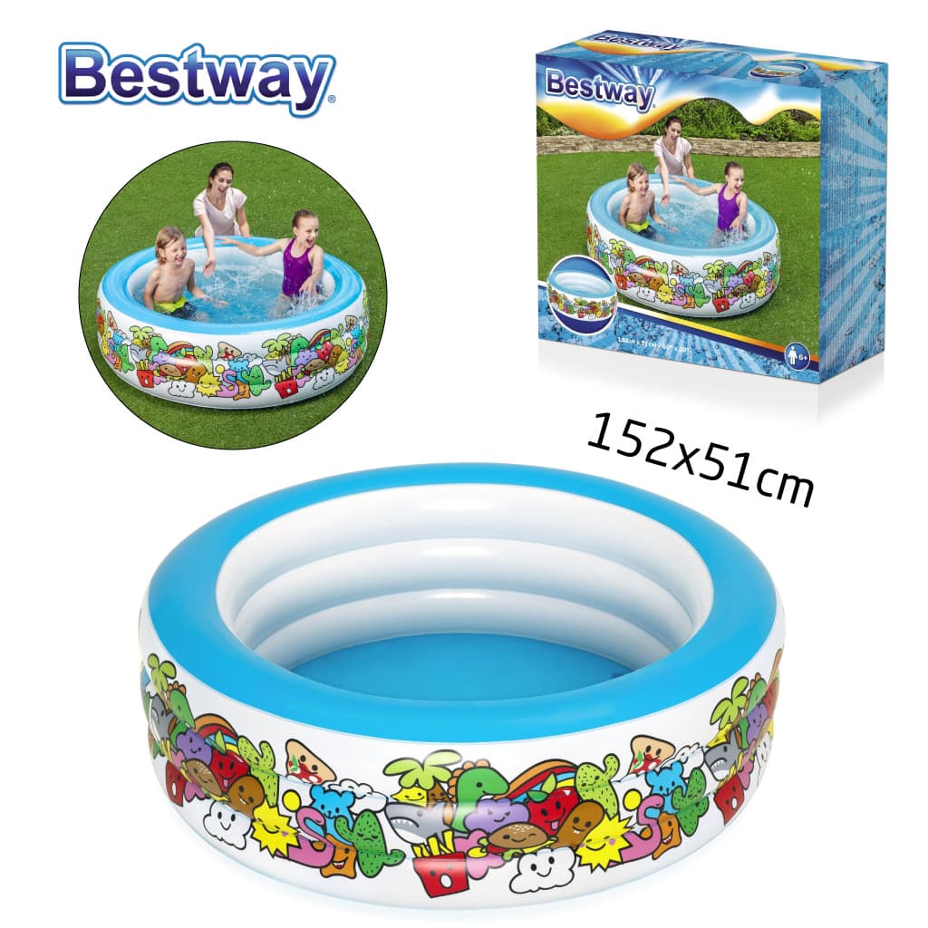 Piscine Gonflable Ronde 152 cm x 51 cm Bestway #51121 - Divers - صورة 1