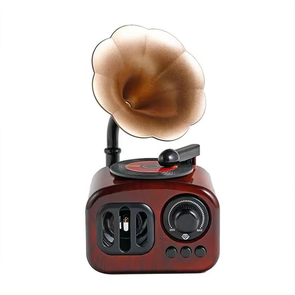 Boîte à musique rétro en bois, phonographe pour maison, Table classique - Décoration - صورة 6